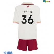 Arsenal Martin Zubimendi #36 Rezervni Dres za djecu 2025-26 Kratak Rukav (+ Kratke hlače)